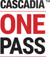 Cascadia One Pass Square Logo